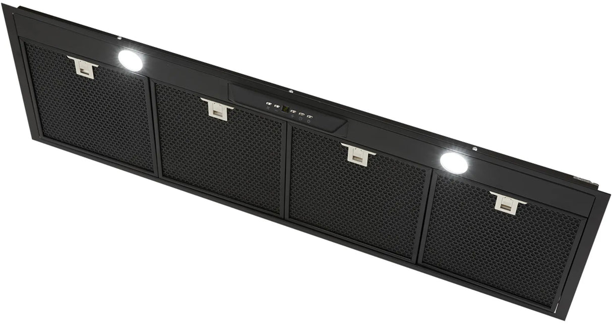 Schweigen 120cm Silent 1600m3/hr Black Deep Undermount Rangehood UM1390-12BSP
