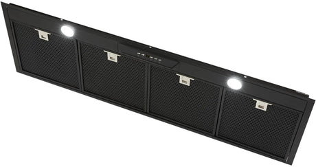 Schweigen 120cm Silent 1600m3/hr Black Deep Undermount Rangehood UM1390-12BSP