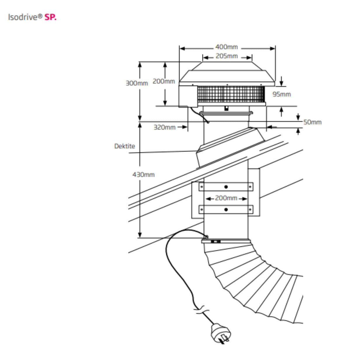 Schweigen 90cm Silent 1600m3/hr Black Undermount Rangehood UM1390-9BSP