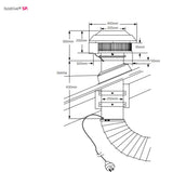 Schweigen 90cm Silent 1600m3/hr Black Undermount Rangehood UM1390-9BSP