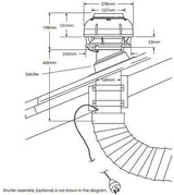 Schweigen 90cm Silent 900m3/hr Black Undermount Rangehood UM1390-9BST
