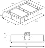 Schweigen 120cm Silent 3000m3/hr S/S TwinMotor Ceiling Rangehood UM4220-12SP2
