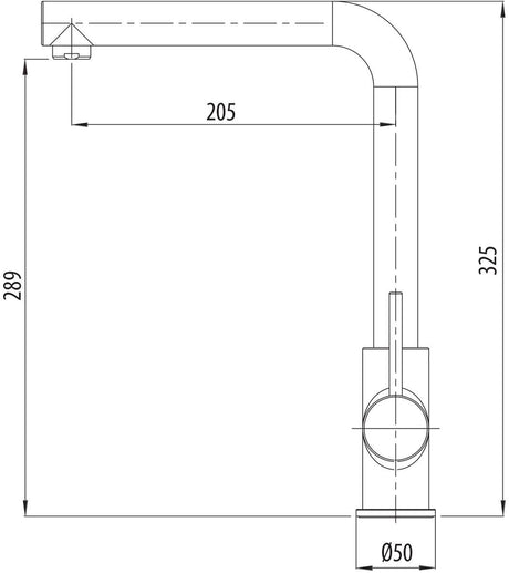 Oliveri Venice Right Angle Mixer Tap Chrome VE570FCR