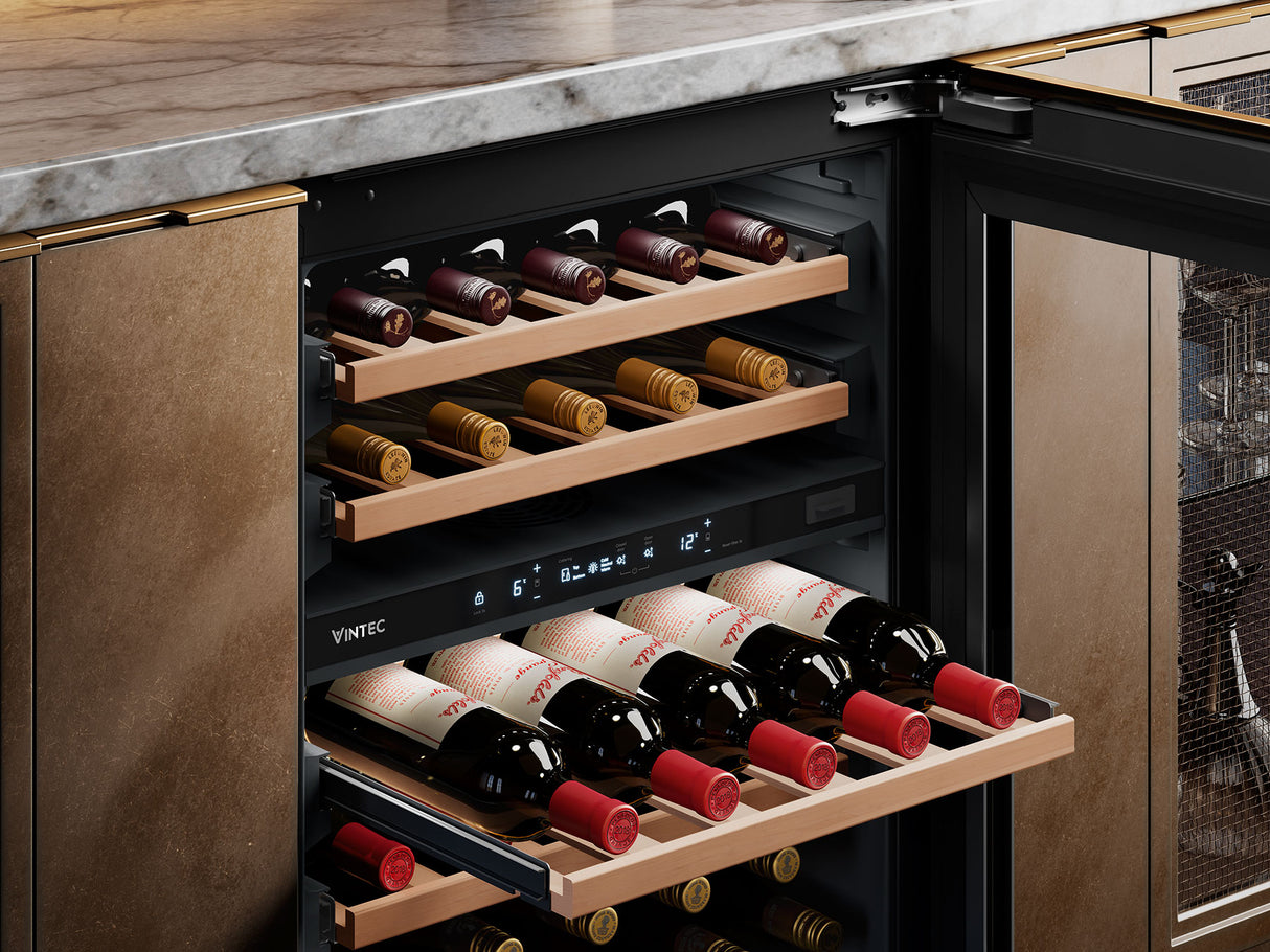 Vintec 31 Bottle Integrated Dual Zone Wine Fridge VWD820SAP-X