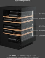 Vintec 40 Bottle Dual Zone Wine Fridge VWD820SCB-X
