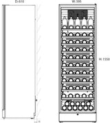 Vintec 148 Bottle Wine Cabinet Fridge VWM148SBA-R | Greater Sydney Only