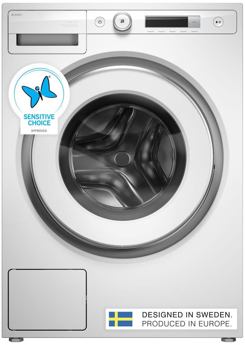 ASKO 8kg Logic Steel Seal Front Load Washing Machine W3086CW.AU