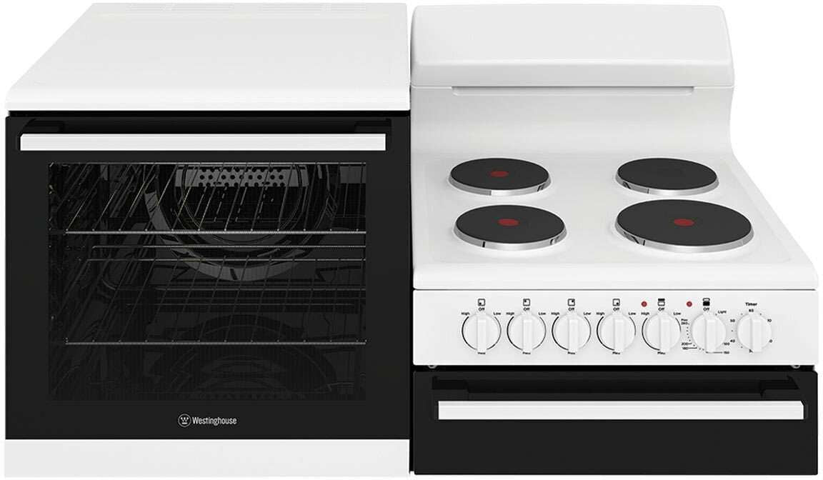 Westinghouse 108cm 80L Elevated Electric Freestanding Oven/Stove WDE132WC-L