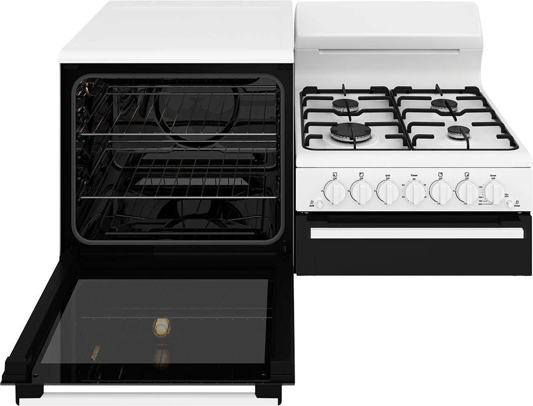 Westinghouse 110cm 80L Gas Freestanding Oven/Stove White WDG110WCNG-L