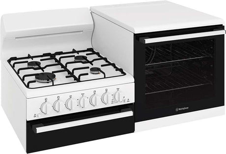 Westinghouse 110cm 80L Gas Freestanding Oven/Stove White WDG110WCNG-R