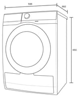 Westinghouse 7kg Heat Pump Dryer WDH704N4WA | Greater Sydney Only