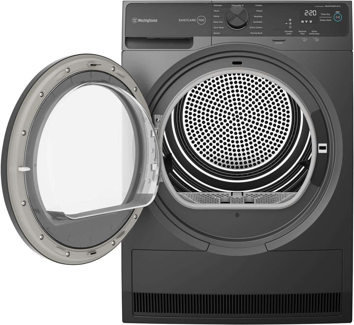 Westinghouse 8kg EasyCare 700 Heat Pump Dryer WDH804N8SA | Greater Sydney Only
