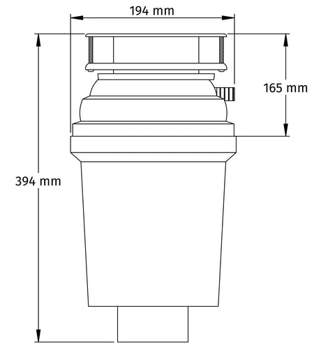 Abey Enviro-Green 3/4 HP Waste Disposal Unit Machine WDU-3ASAU