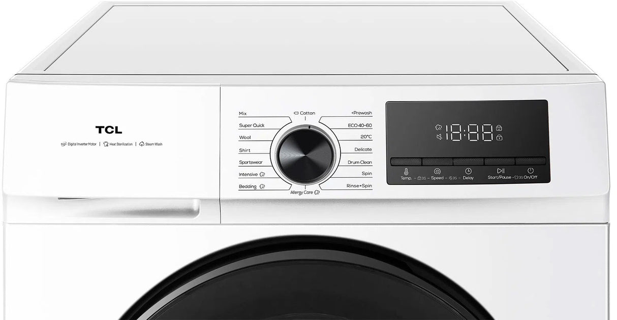 TCL 10kg Front Load Washing Machine WF10P11W | Greater Sydney Only