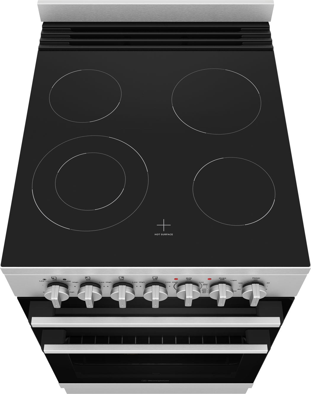 Westinghouse 54cm 80L Electric Freestanding Oven/Stove Stainless Steel WFE542SCB