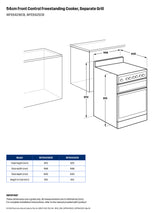 Westinghouse 60cm 80L Electric Freestanding Oven/Stove Stainless Steel WFE642SCB