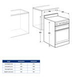 Westinghouse 60cm 80L Electric Freestanding Oven/Stove White WFE642WCB