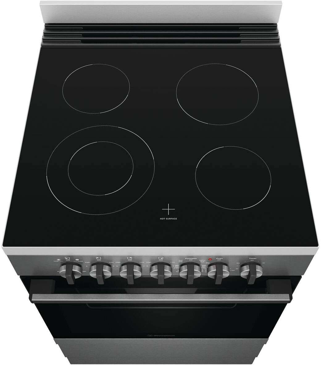 Westinghouse 60cm 80L Electric Freestanding Oven/Stove WFE646DSCB