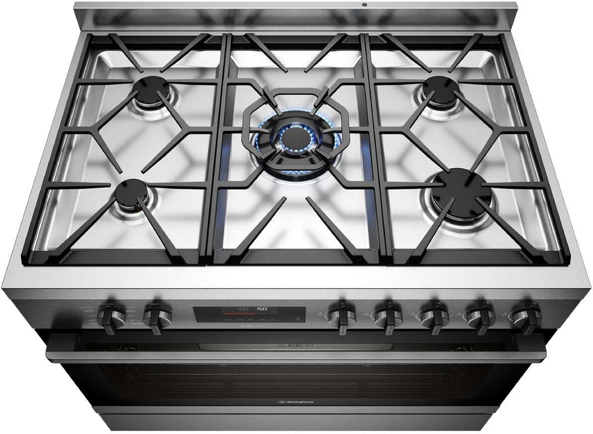 Westinghouse 90cm 125L Dual Fuel Pyrolytic Freestanding Oven/Stove WFEP9717DD