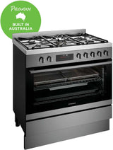 Westinghouse 90cm 125L Dual Fuel Pyrolytic Freestanding Oven/Stove WFEP9717DD