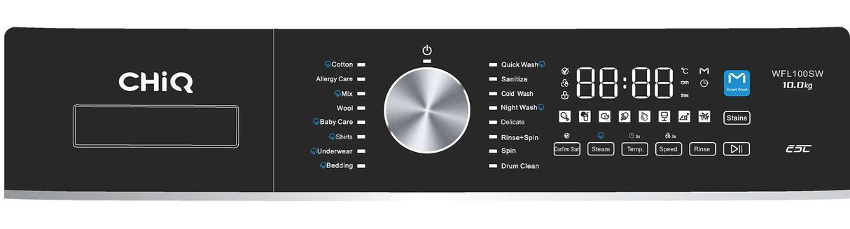 CHiQ 10Kg Front load Washing Machine WFL100SW | Greater Sydney Only