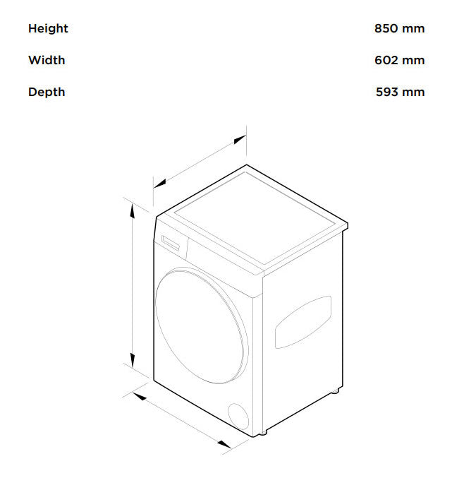 Fisher & Paykel 10kg Front Load Washing Machine WH1060P5 | Greater Sydney Only