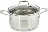 Westinghouse 5 Piece Pot and Pan Set Stainless Steel WH5P02SS