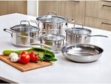 Westinghouse 5 Piece Pot and Pan Set Stainless Steel WH5P02SS