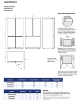 Westinghouse 565L French Door Refrigerator WHE5600SD | Greater Sydney Only
