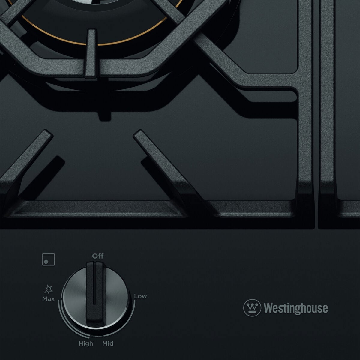 Westinghouse 60cm 3 Burner Black Ceramic Glass Gas Cooktop WHG639BD