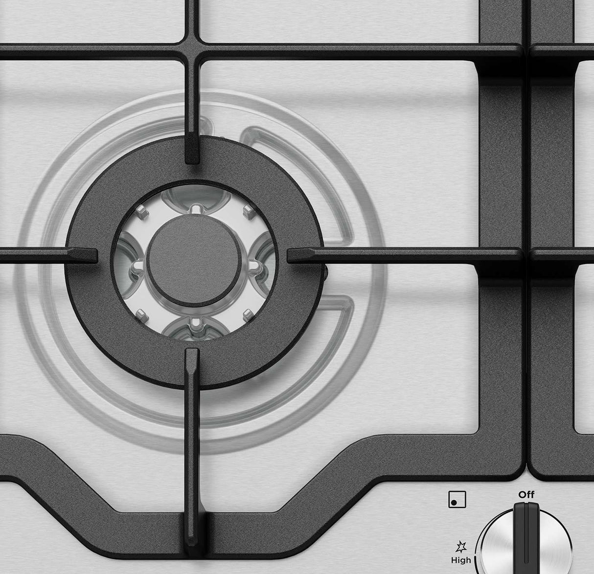 Westinghouse 60cm Stainless Steel Gas Cooktop WHG644SC