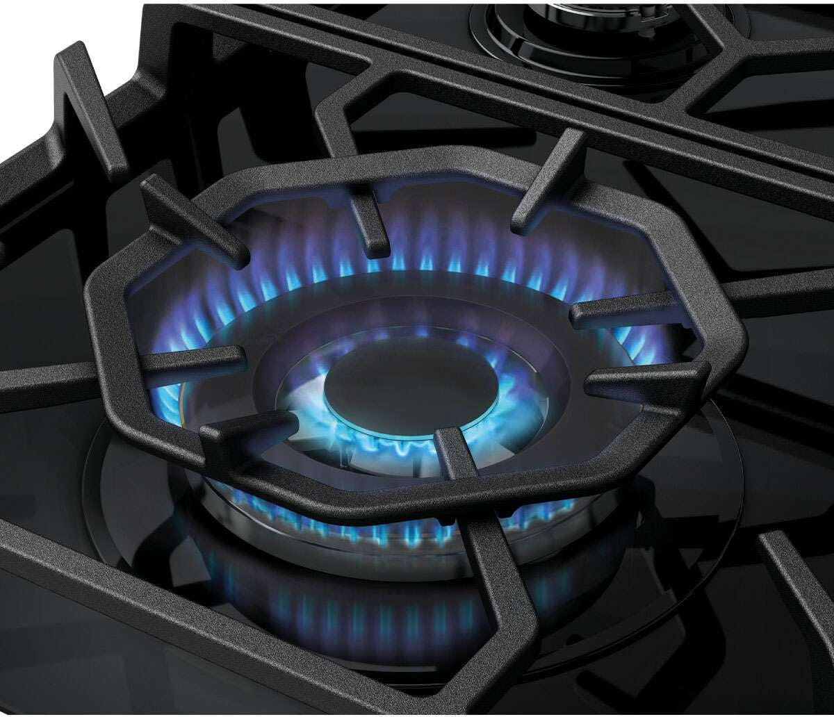 Westinghouse 90cm 5 Burner Black Ceramic Glass Gas Cooktop WHG959BD