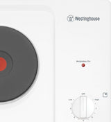 Westinghouse 60cm Solid Element White Enamel Electric Cooktop WHS642WC