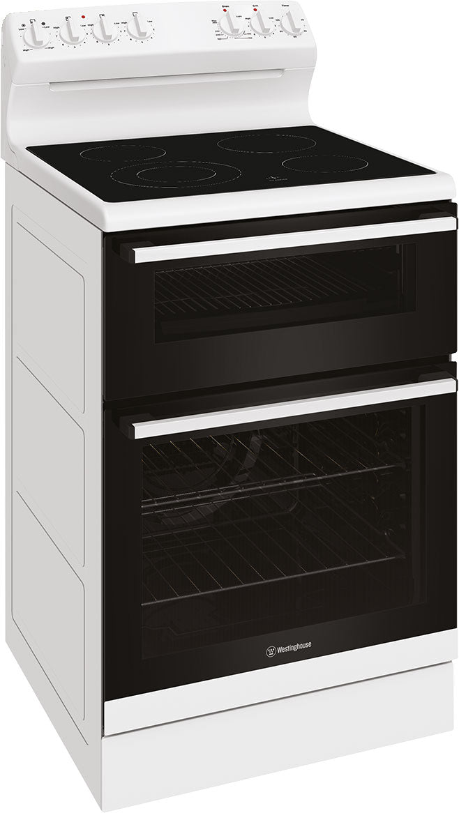 Westinghouse 60cm 80L Electric Freestanding Oven/Stove White WLE642WCB