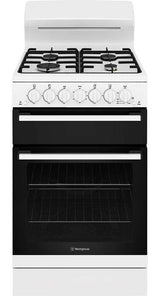 Westinghouse 54cm 80L Gas Freestanding Oven/Stove White WLG510WCH