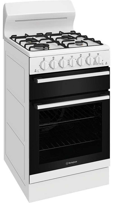 Westinghouse 54cm 80L Gas Freestanding Oven/Stove White WLG510WCH