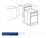 Westinghouse 54cm 80L Gas Freestanding Oven/Stove White WLG510WCH