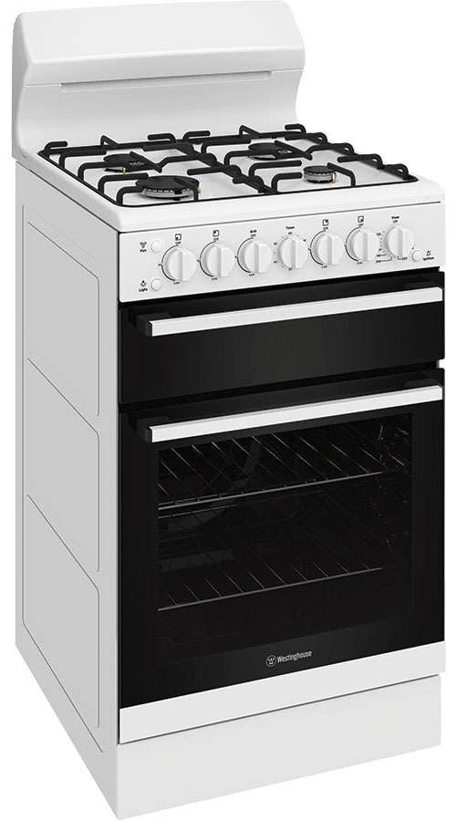 Westinghouse 54cm 80L Gas Freestanding Oven/Stove White WLG512WCH