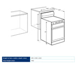 Westinghouse 54cm 80L Gas Freestanding Oven/Stove White WLG512WCH