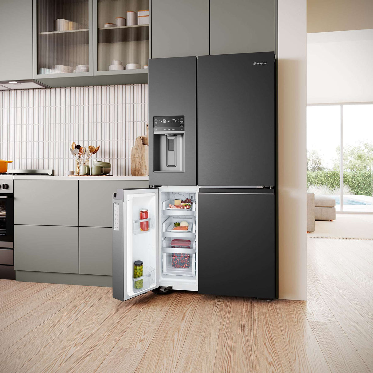 Westinghouse 609L French Quad Door Refrigerator WQE6170BB | Greater Sydney Only