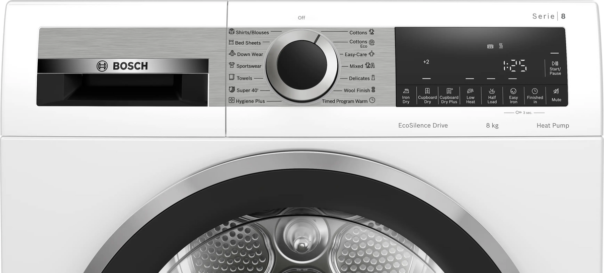 Bosch Series 8 8kg Heat Pump Dryer WQG235D8AU | Greater Sydney Only