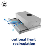 Westinghouse 60cm Slideout Recirculating Rangehood WRR614SB