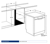Westinghouse 60cm Freestanding Dishwasher Stainless Steel WSF6604XB