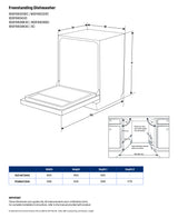 Westinghouse 60cm Freestanding Dishwasher Stainless Steel WSF6604XC