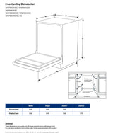 Westinghouse 60cm Freestanding Dishwasher Dark Stainless Steel WSF6608KXC