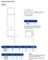 Westinghouse 312L Top Mount Refrigerator WTM3100WL-X | Greater Sydney Only