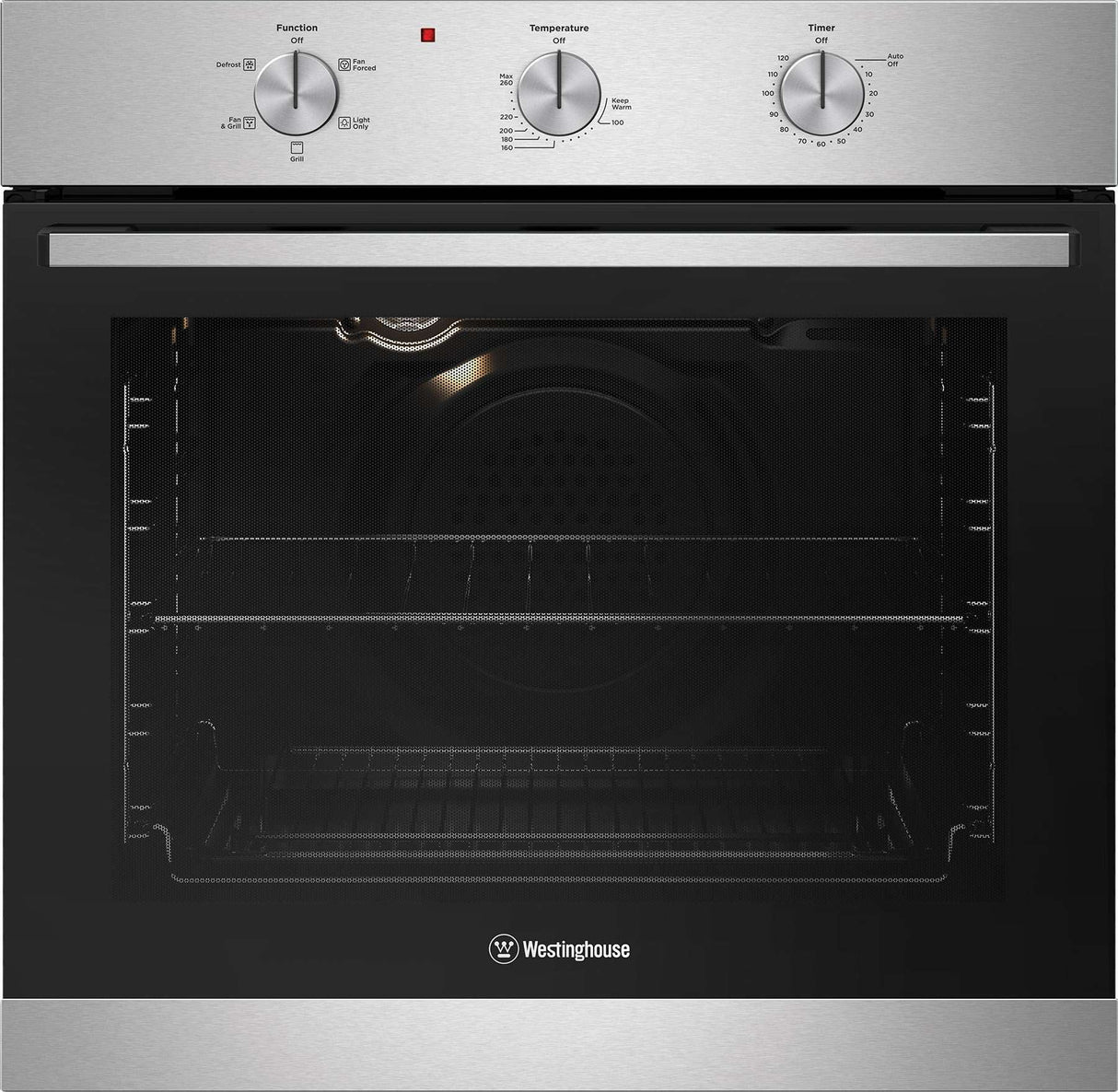 Westinghouse 60cm 80L Multifunction Electric Built-In Wall Oven WVE6314SD