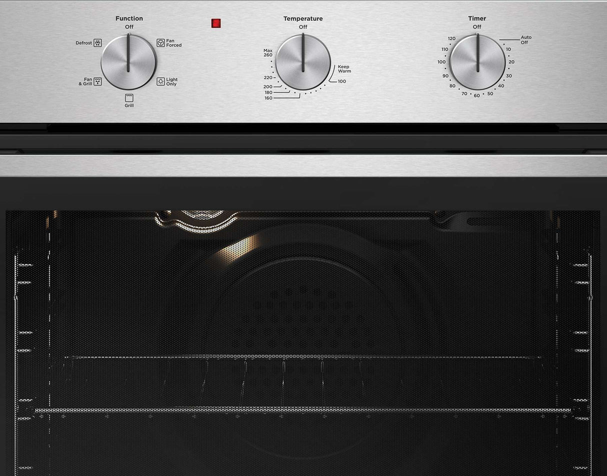 Westinghouse 60cm 80L Multifunction Electric Built-In Wall Oven WVE6314SD