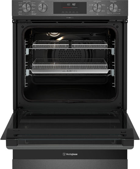 Westinghouse 60cm 80L Multifunction Pyrolytic Double Oven & AirFry WVEP6727DD