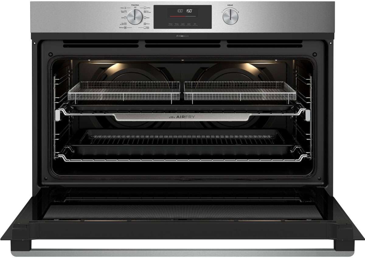 Westinghouse 90cm 125L Multifunction Pyrolytic Electric Oven & AirFry WVEP9716SD